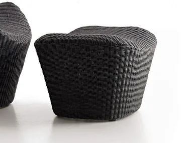 PAPILIO OUTDOOR - Polyethylene garden pouf _ B&B Italia Outdoor